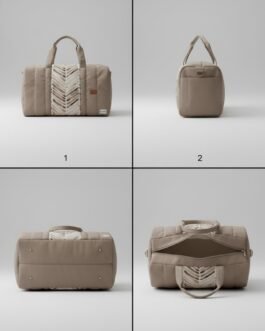 Washable Foam Travel Bag with Dual Zip Compartments