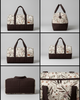 Washable Foam Travel Bag with Dual Zip Compartments