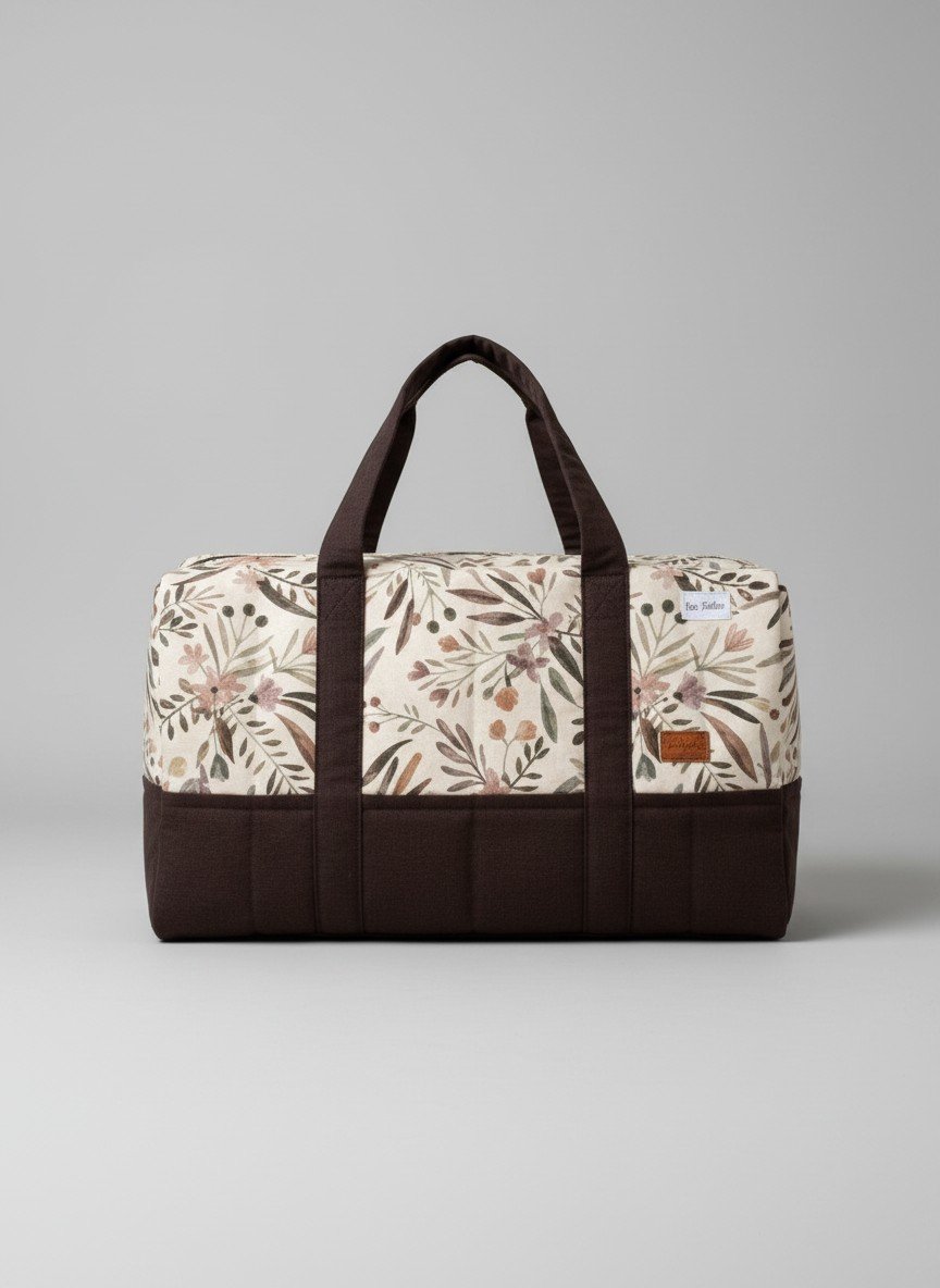 Washable Foam Travel Bag with Dual Zip Compartments