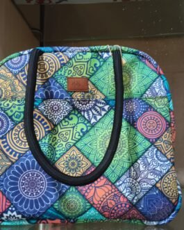 Printed Medium Foam Lunch Bag with Outside Compartment