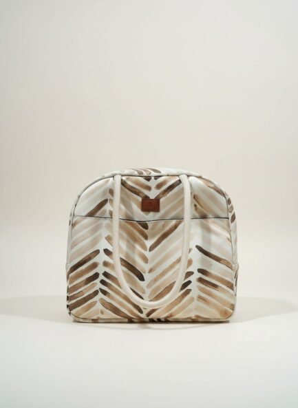 Printed Medium Foam Lunch Bag with Outside Compartment