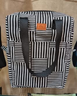 Printed Foam Lunch Bag with Outside Compartment