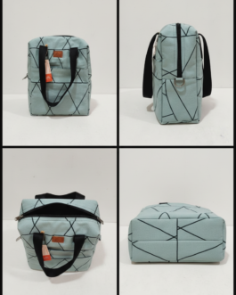 Printed Foam Lunch Bag with Outside Compartment