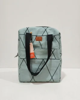 Printed Foam Lunch Bag with Outside Compartment