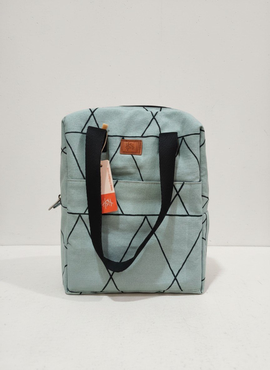 Printed Foam Lunch Bag with Outside Compartment