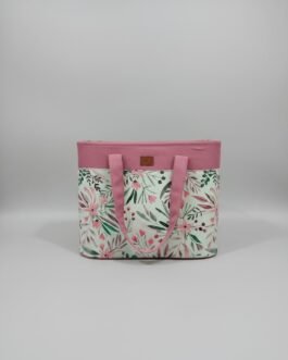 Printed Medium Lunch Basket Bag with zip