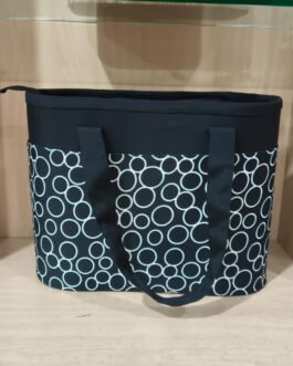 Printed Medium Lunch Basket Bag with zip
