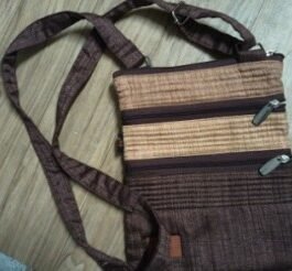 4 Zip Cotton Silk Sling Bag – Washable Everyday Crossbody Bag