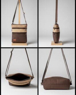 4 Zip Cotton Silk Sling Bag – Washable Everyday Crossbody Bag