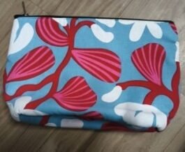 Washable Cotton Travel Pouch with 2 Inner Pockets