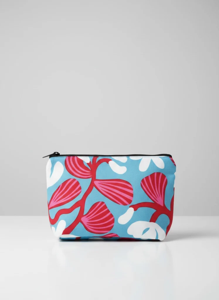 Washable Cotton Travel Pouch with 2 Inner Pockets