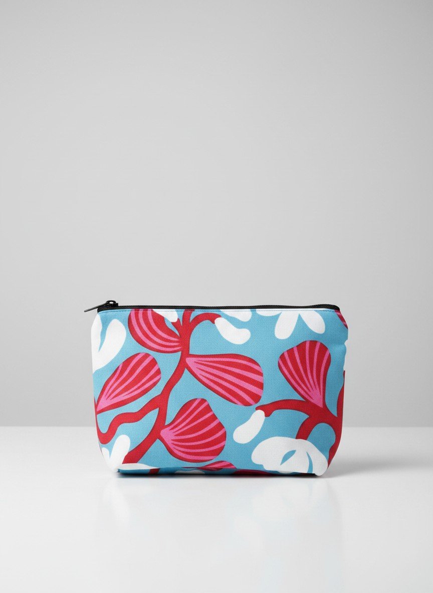 Washable Cotton Travel Pouch with 2 Inner Pockets