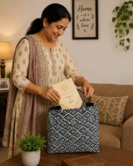 Jacquard Box Lunch Bag