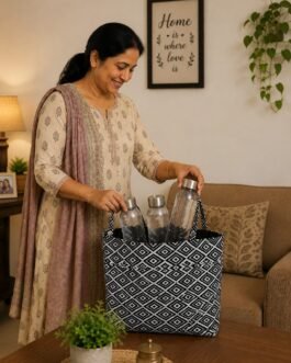 Jacquard Box Lunch Bag