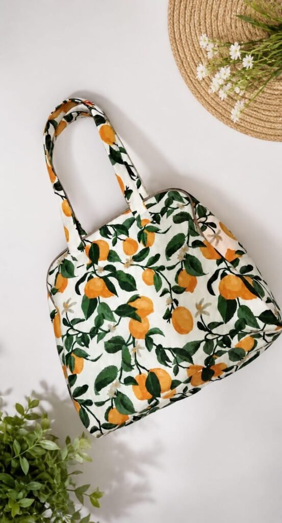 Pure Cotton waterproof Travel Bag with 4 Internal Pockets