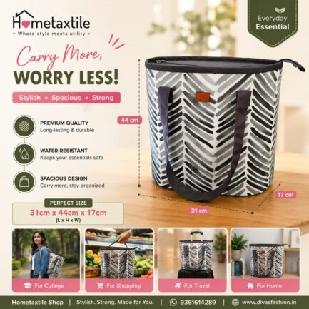 Big Size Lunch Basket with zip