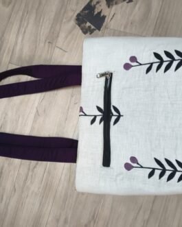 Pure Cotton  Small Handbag with Zip
