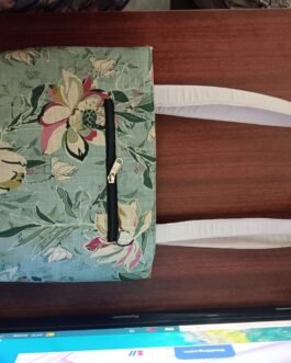 Pure Cotton  Small Handbag with Zip