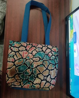 Pure Cotton  Small Handbag with Zip