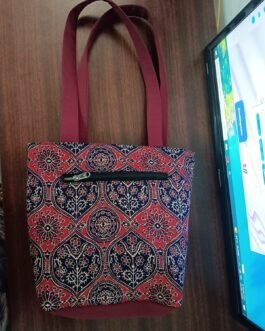 Pure Cotton  Small Handbag with Zip