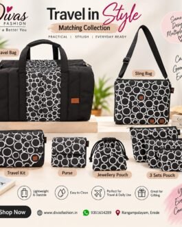7-Piece Printed Combo Travel Bags