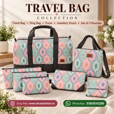 7-Piece Printed Combo Travel Bags